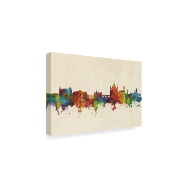 Michael Tompsett 'Thun Switzerland Skyline' Canvas Art,30x47